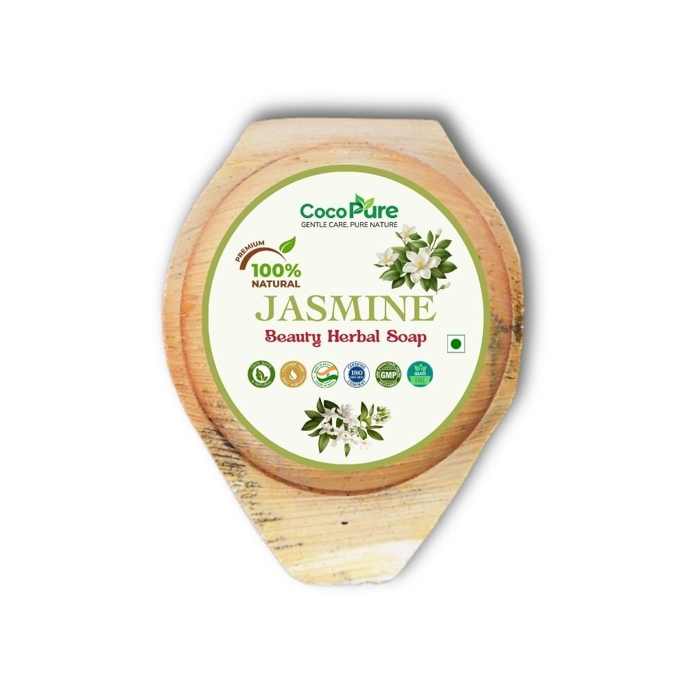 Cocopure Kerala Herbal Ayurvedic Jasmine Bath Soap for all Skin Types